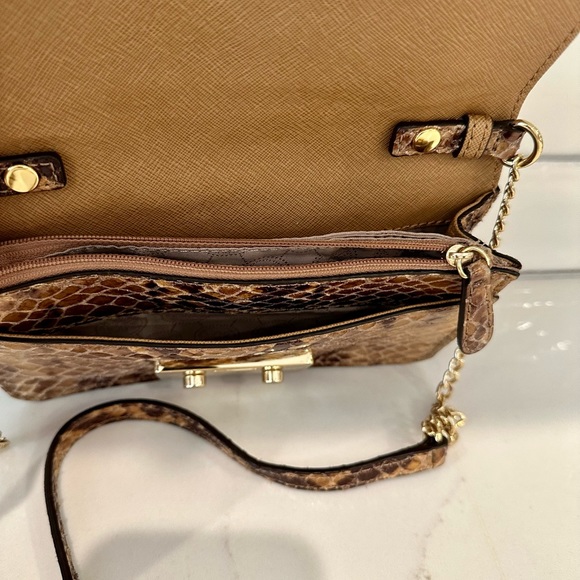 Michael Kors - Snakeskin style Leather - Mini Crossbody Handbag - Picture 9 of 9